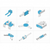 Ресурсный набор Bracket Robot Pack-Blue - «globural.ru» - Жигулёвск