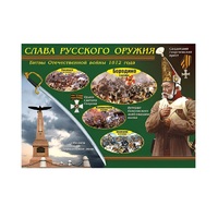 Таблица демонстрационная "Слава русского оружия" (винил 100х140) - «globural.ru» - Жигулёвск