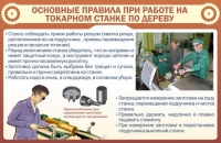 Стенд "Основные правила при работе на токарном станке по дереву" - «globural.ru» - Жигулёвск