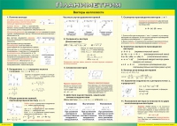 Таблица Векторы на плоскости (Планиметрия) 1000*1400 винил - «globural.ru» - Жигулёвск