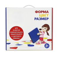Подвижная развивающая игра "Форма, цвет, размер" - «globural.ru» - Жигулёвск