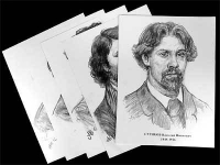Портреты художников (22 штуки формат А3) - «globural.ru» - Жигулёвск
