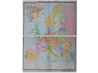Учебная карта "Европа 1924-1939 гг" 1050*1420 мм (матовое, 2-стороннее лам.) - «globural.ru» - Жигулёвск