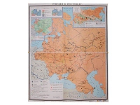 Учебная карта "Россия 1907-1914 гг." 1420*1100 мм (матовое, 2-стороннее лам.) - «globural.ru» - Жигулёвск