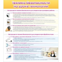 Стенд "Техника безопасности на уроке технологии" - «globural.ru» - Жигулёвск