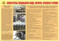 Плакат "Военно-учетные специальности солдат, матросов, сержантов и старшин" - «globural.ru» - Жигулёвск