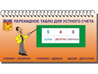Перекидное табло для устного счета (ламинированное) - «globural.ru» - Жигулёвск