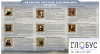 Стенд "Великие русские художники" - «globural.ru» - Жигулёвск