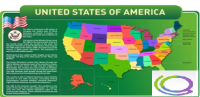 Стенд "United states of america" - «globural.ru» - Жигулёвск