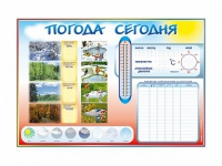 Стенд-уголок маркерный "Погода сегодня" - «globural.ru» - Жигулёвск