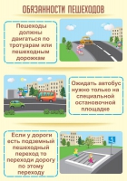 Стенд "Обязанности пешехода часть 2" - «globural.ru» - Жигулёвск