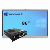 Интерактивная панель 86" (встроенный ПК Win10, Intel i5) - «globural.ru» - Жигулёвск