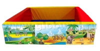 Квадратный сухой бассейн (с шелкографией) - «globural.ru» - Жигулёвск