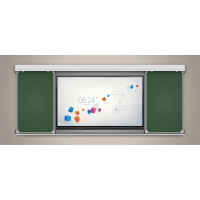 Многофункциональная раздвижная система аудиторных досок 75'' - «globural.ru» - Жигулёвск