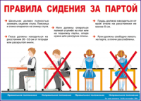 Таблица Правила сидения  за партой 1000*1400 винил - «globural.ru» - Жигулёвск