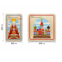 Набор стеновых панелей «Памятные места России - Кижи, Москва» - «globural.ru» - Жигулёвск