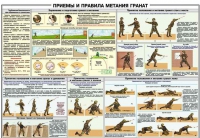 Плакат "Приемы и правила метания гранат" - «globural.ru» - Жигулёвск