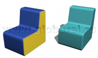 Прямоугольный стул 50*60*60/32см (ВИК) - «globural.ru» - Жигулёвск
