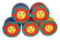 Пуфик «Солнышко» d=60*30см (ВИК) - «globural.ru» - Жигулёвск
