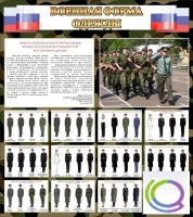 Стенд "Военная форма одежды (флаг РФ)" - «globural.ru» - Жигулёвск