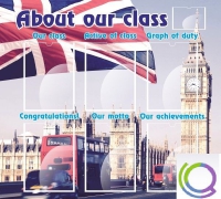 Стенд "About our class" - «globural.ru» - Жигулёвск