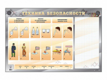 Электрифицированный стенд "Техника безопасности" с маркерными полями - «globural.ru» - Жигулёвск