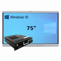 Интерактивная панель 75" (встроенный ПК, Win10, Intel i5) - «globural.ru» - Жигулёвск