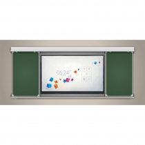 Многофункциональная раздвижная система аудиторных досок 75'' - «globural.ru» - Жигулёвск