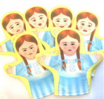 Набор кукол - рукавичек  "Эмоции. Девочки" - «globural.ru» - Жигулёвск