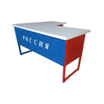 Стол преподавателя "Патриот" угловой с выкатной тумбой - «globural.ru» - Жигулёвск