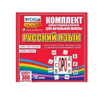 Комплект демонстрационных материалов. Касса букв, слогов, звуковых схем с набором интерактивных таблиц. Русский язык. - «globural.ru» - Жигулёвск