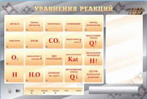 Светодинамический стенд "Уравнения реакций" с маркерными полями - «globural.ru» - Жигулёвск