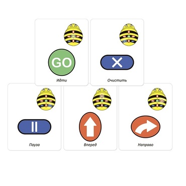Набор карточек для программирования мини-робота Bee-Bot - «globural.ru» - Жигулёвск