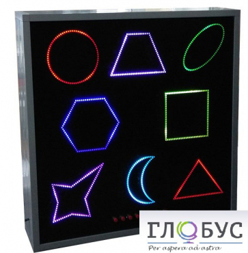 Интерактивная панель "Цветные фигуры-8" (вариант 3) - «globural.ru» - Жигулёвск